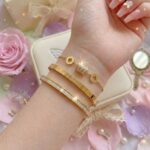 Set de 3 Pulseras de Numero Romanos IIIV Enchapada Oro 18k