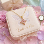 Cadena de estrella de Zirconia Rosa