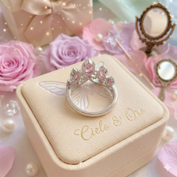 Anillo inspiracion Princess 👸🏼Rosado