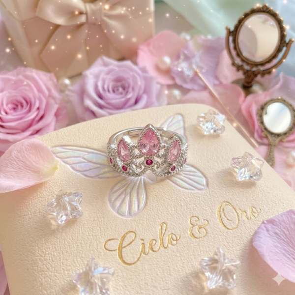 Anillo inspiracion Princess 👸🏼Rosado