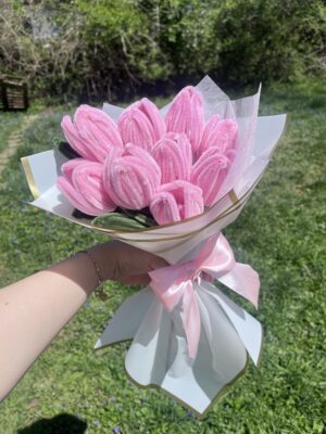 Tulipanes Rosas simbolizan afecto sincero, cariño tierno y deseo de felicidad hacia alguien especial 💗