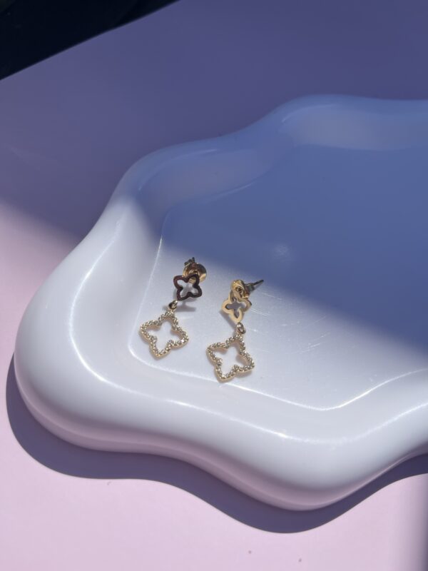 img_9231 Aretes de trevol enchapado oro real 18k