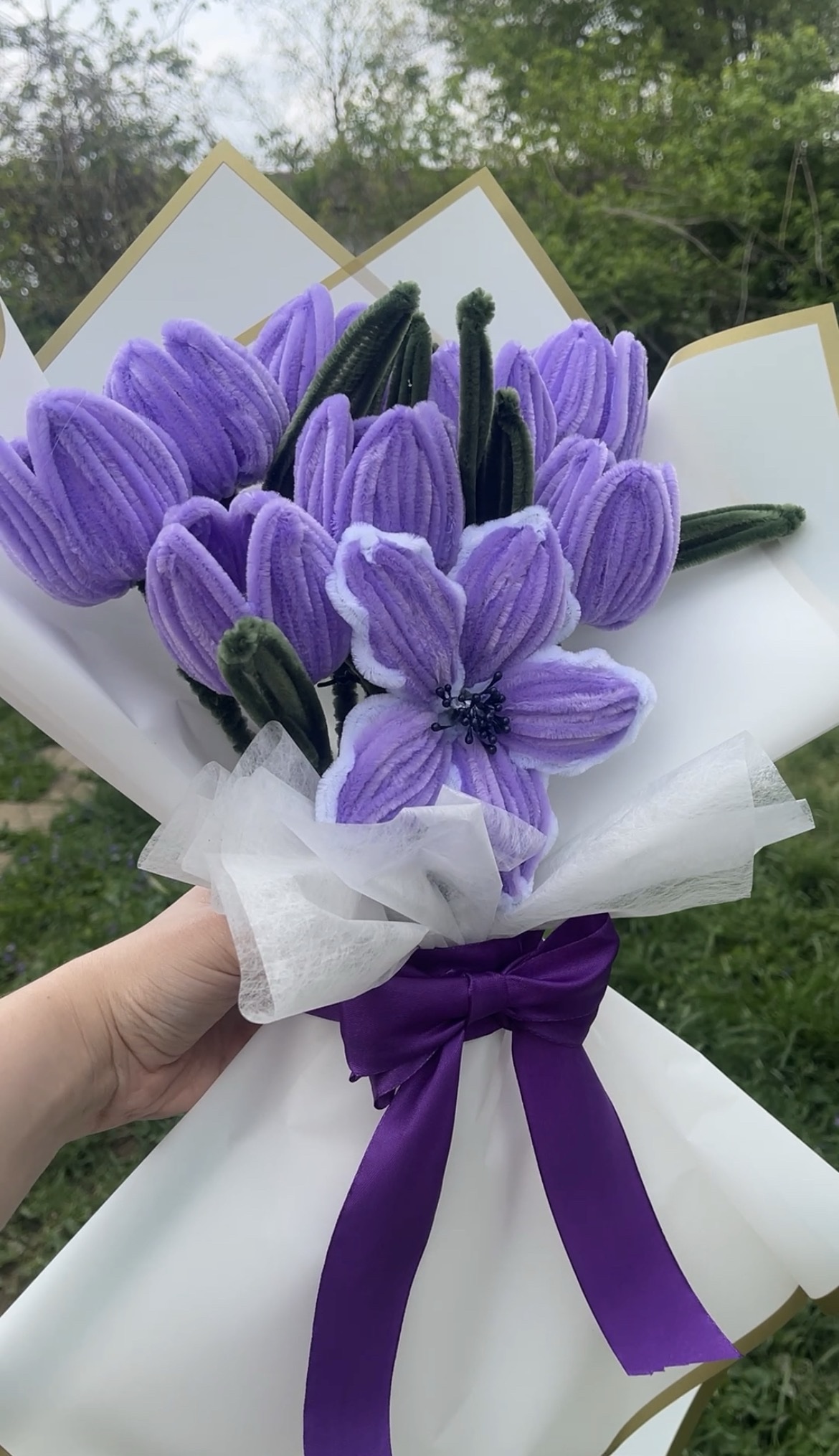 Ramo de tulipanes Lila