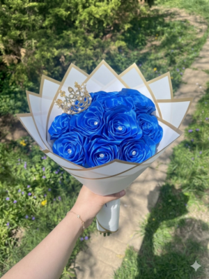 Ramo de rosas azules