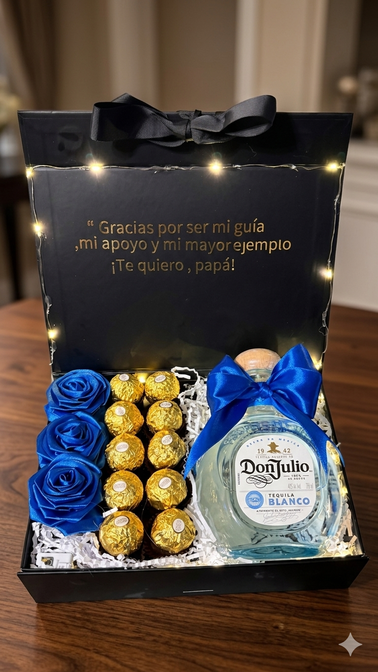 Detalle con frase y bebida personalizada