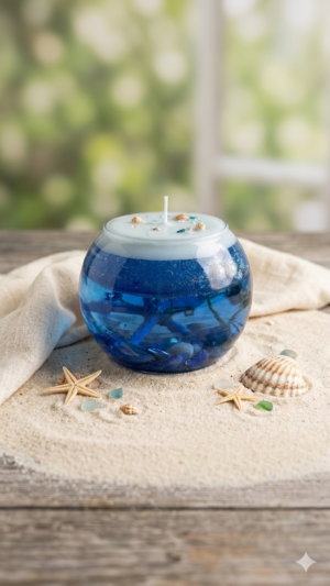 Vela de mar con efecto agua