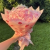 Ramo rosa de 25 rosas eternas