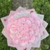 Ramo rosa de 25 rosas eternas